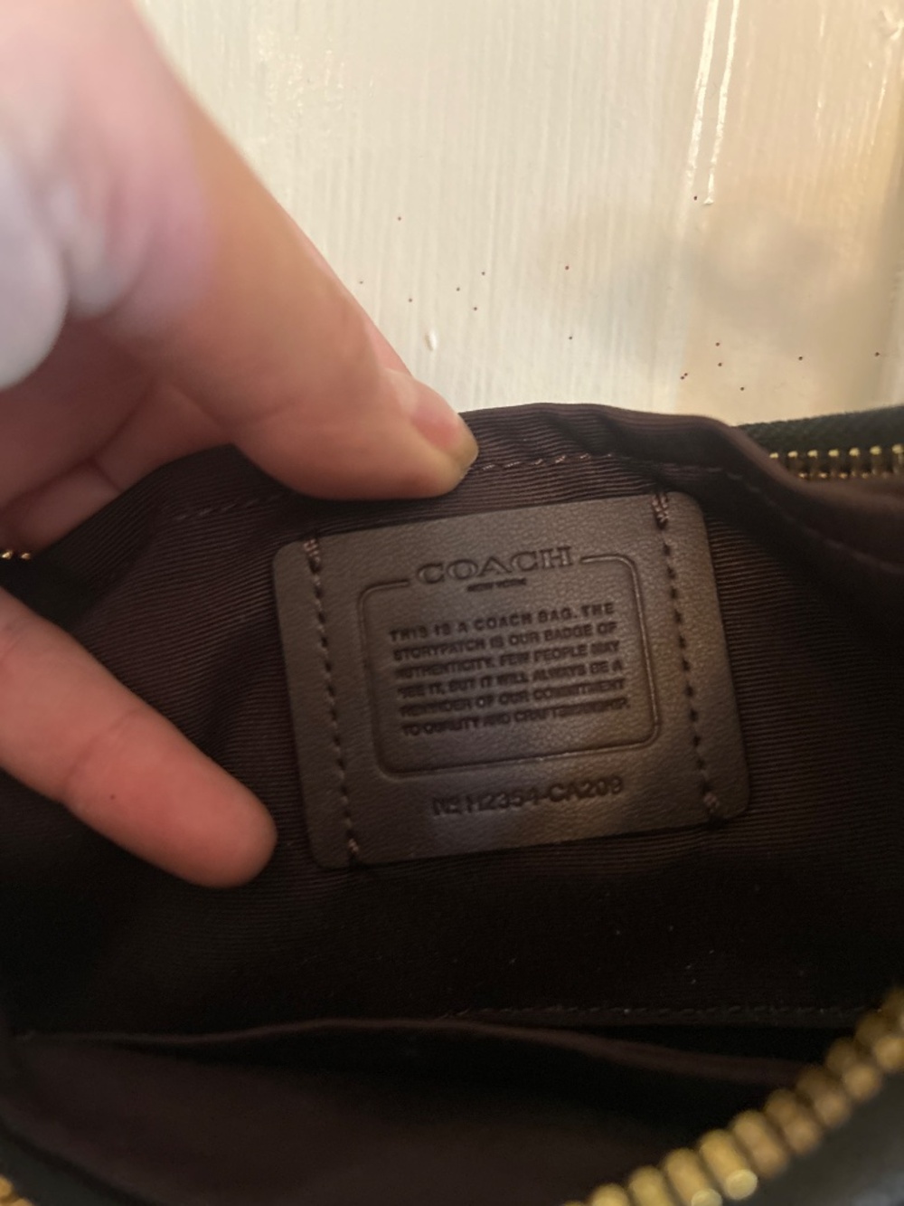 Coach Black leather Teri mini crossbody - Picture 4 of 6